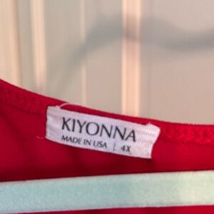 Kiyonna Vibrant Red Blouse